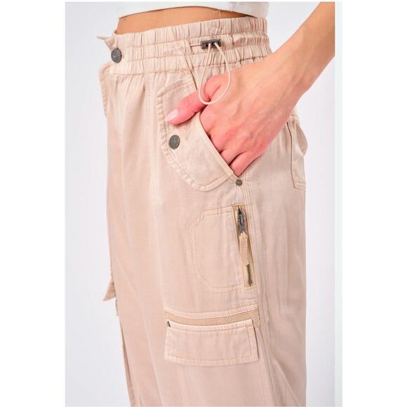 Marrakech Pants - Anthropologie Marrakech XS Cupro Satin Cargo jogger pants athleisure Y2K